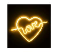 LAMPADA DA TAVOLO DAM ELECTRONICS DMAN0111C15V10 - design Cuore d'Amore, alimentazione USB o batterie