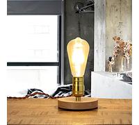 Lampada da tavolo decorativa EDISON Industrial Design piccolo Ø 12 cm, in oro vintage, lampada da tavolo per soggiorno