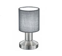 Lampada da tavolo decorativa Garda con LED, paralume in tessuto grigio, Touch Funzione On/Off, Trio Leuchten