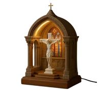Lampada da tavolo devozionale a LED della Vergine Maria Cattolica, morbida protezione per gli occhi, elegante statua di Maria sacra vergine Maria, elegante statua della Vergine Sacra Maria luce