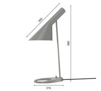 Lampada da tavolo di design Louis Poulsen AJ grigio Louis Poulsen