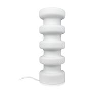 Lampada da tavolo Dyberg Larsen Luna, bianca, altezza 33 cm, vetro Dyberg Larsen