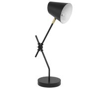 Lampada da tavolo e comodino nera Horton