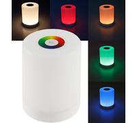 Lampada da tavolo ED lampada da comodino touch con batteria - lampada da tavolo dimmerabile con interruttore touch Colori della luce RGB regolabili USB ricaricabile