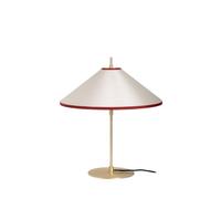 Lampada da Tavolo Edgeform Tafta, Rosso/bianco Sporco