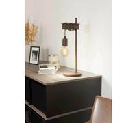 Lampada da tavolo Eglo Townshend 4 1 luce Nero Marrone antico E27 / 10 W Nero-marrone