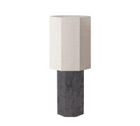 Lampada da Tavolo Eight Over Eight Grande in Marmo Grigio /iuta Bianca
