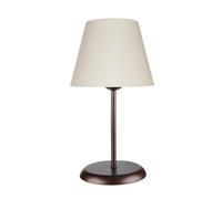 Lampada da tavolo Elva ASZ1050 in metallo e paralume tessuto