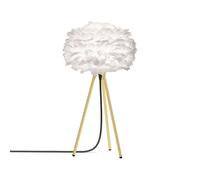 Lampada da tavolo Eos H36 Bianco/ Ottone
