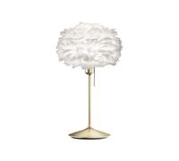 Lampada da tavolo Eos H42 Bianco/ Ottone