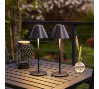Luce da Tavolo Lampada per Esterni Dimmerabile Touchd a Batteria Giardino LED 2x [EEK: Inaditato]