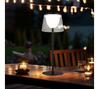 Lampada da Tavolo Esterno Interno Touch Dimmer Batteria Giardino LED H 34 CM
