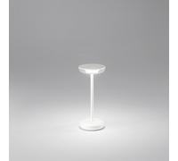 Lampada Da Tavolo Esterno Soap Moderna Metallo Bianco Led Luce Calda