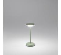 Lampada Da Tavolo Esterno Soap Moderna Metallo Salvia Led Luce Calda