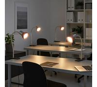 Lampada Da Tavolo Flessibile Nera LED H 34 Cm Set Di 4