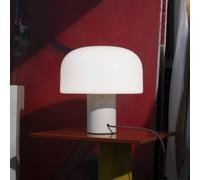 Lampada da tavolo FLOS Bellhop Glass T, bianca, altezza 34 cm, dimmerabile Flos