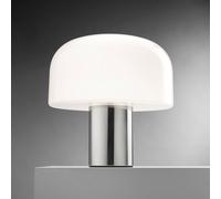 Lampada da tavolo FLOS Bellhop Glass T, color alluminio, altezza 34 cm Flos