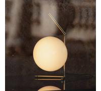 Lampada da tavolo FLOS IC T1 Low 10th Anniversary, placcata oro, dimmerabile. Flos