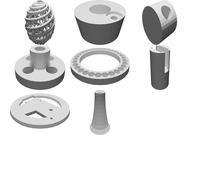 Lampada da Tavolo Geometrica Design Loxodrome Decorativa Stampata 3D Moderna