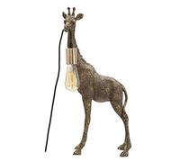 Lampada da Tavolo in Resina Dorata GIRAFFA Dimensioni 28x16xh 60 cm metallo dorato oro