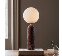 Lampada da tavolo Globen Lighting Torrano, rossa, altezza 53 cm, marmo Globen Lighting