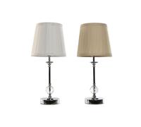 Lampada da tavolo Home ESPRIT Bianco Beige Metallo 25 W 220 V 20 x 20 x 46 cm