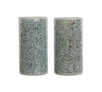 Lampada da tavolo Home ESPRIT Verde Blu cielo 25 W 220 V [2 Unità]