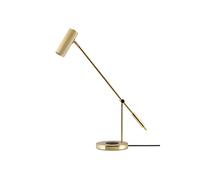 Lampada da Tavolo Hubble Read con Ricarica Wireless Spazzolato Ottone