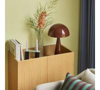 Lampada da tavolo HÜBSCH Mush, marrone, metallo, altezza 50 cm Hübsch