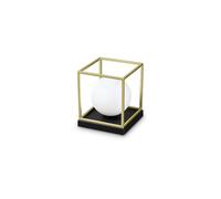 Lampada Da Scrivania Contemporanea Lingotto Metallo Ottone 1 Luce E14