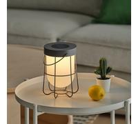 Lampada da tavolo IKEA SOLVINDEN grigio ad energia solare da esterno 18 cm NUOVA