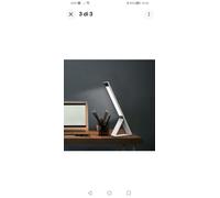 Lampada Da Tavolo In Alluminio Richiudibile Con Batteria Ricaricabile