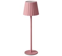 Lampada da tavolo in alluminio rosa pastello ferro luce interna esterna Pombeiro