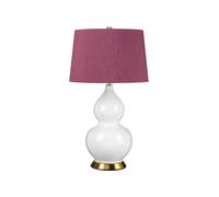 Lampada Da Tavolo In Ceramica Con Stoffa E27 64 Cm Retro Camera Da Letto