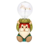 Lampada da tavolo in ceramica gnomo