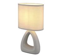 Lampada da tavolo in ceramica Triangle Globo 170x100 mm grigio Grigio