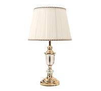 Lampada da tavolo in cristallo di lusso, elegante design nordico, luce da comodino per camera da letto, semplice e classica, perfetta per la decorazione della casa e l'atmosfera