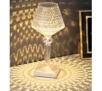 Lampada da tavolo in cristallo, lampada touch USB con diamanti rosa, elegante decorazione per camera da letto e soggiorno, illuminazione in cristallo unico, design moderno per l'ambiente domestico