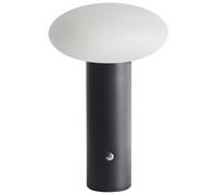 Lampada da tavolo in ferro con luce LED senza fili nero Buayan