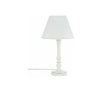 Lampada Da Tavolo In Legno Bianco 36cm