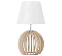 Lampada da tavolo in legno bianco Samo