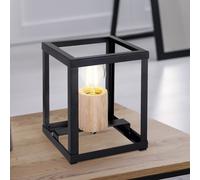 Lampada Da Tavolo In Legno Nera Opaca Per Camera Degli Ospiti [EEK: Non valutato]