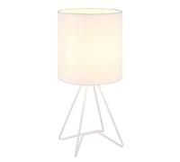 Lampada da tavolo in metallo Tamian Globo 160x345 mm bianco Bianco