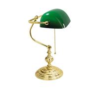 Lampada da tavolo in ottone lucido ministeriale 40 cm