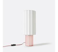 Lampada da tavolo, in vetro colorato e opalino, JUSTYNA Rosa TU