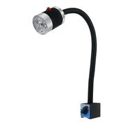 Lampada da tavolo industriale luminosa a LED for macchine utensili, 3W 6W 9W, flessibile, L50cm, con collo d'oca magnetico/base a vite(Switch magnetic base,3W)