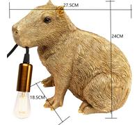 Lampada da tavolo KARE Animal Capybara, dorata, plastica, E14 Kare