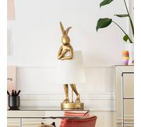 Lampada da tavolo KARE Animal Rabbit, oro/bianco, 68 cm, E14 Kare