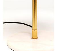 Lampada da tavolo KARE Lia, arancione, acciaio/marmo, altezza 50 cm Kare