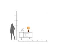 Lampada da tavolo KARE Nature Flame, legno galleggiante, 56 cm, E27 Kare